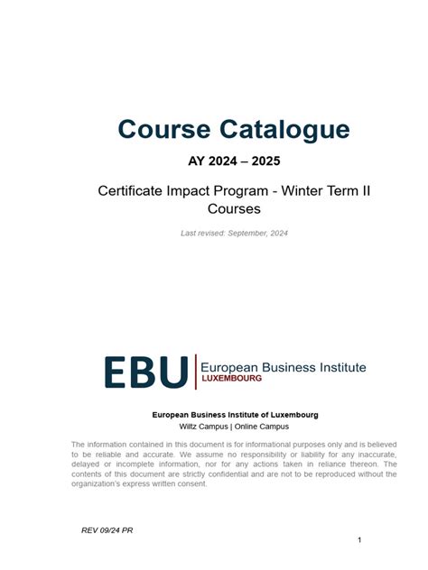 Middlebruy Winter Term Course Catalogue