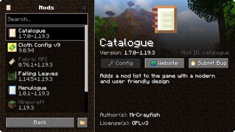 Minecraft Catalogue Mod How To Change Config