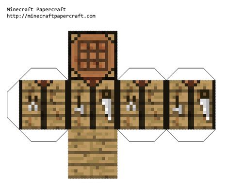Minecraft Crafting Table Template