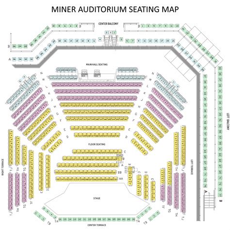 Miner Auditorium Seating Chart