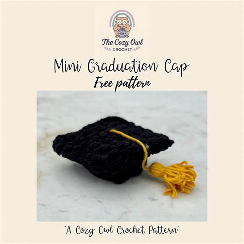 Mini Graduation Cap Crochet Pattern