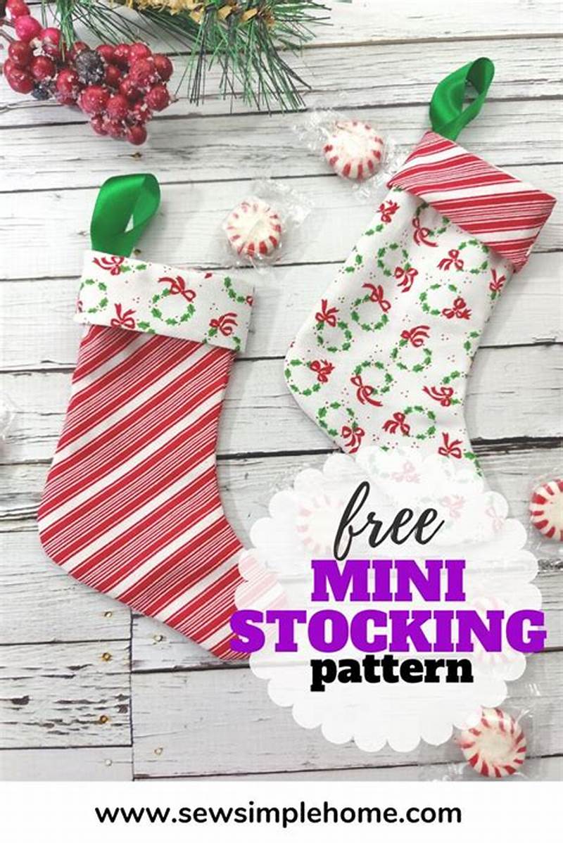 Mini Stocking Pattern Sewing