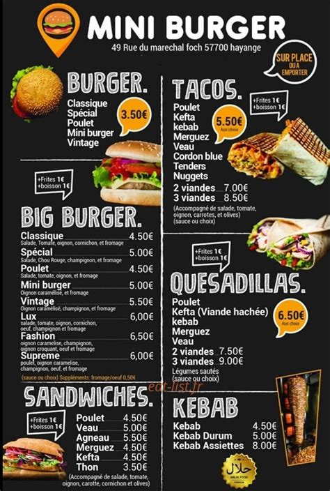 Mini burger à Hayange