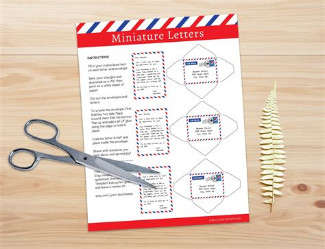 Miniature Envelope Template