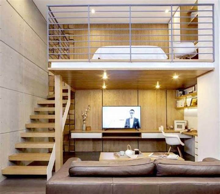 desain rumah mezzanine minimalis