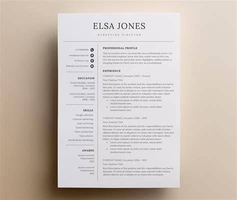 Minimalist Resume Template