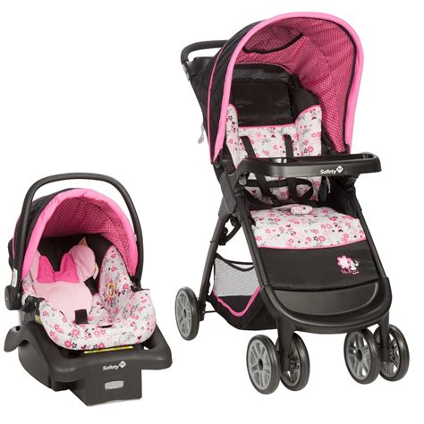 Minnie-Mouse-Car-Seatand-Stroller-Combo