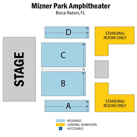 Mizner Amphitheater Seating Chart