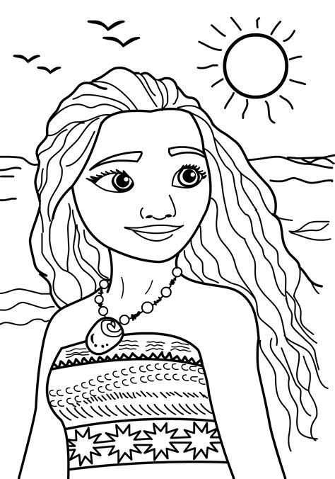 Moana Printable Coloring Pages