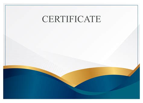 Modern Certificate Border Template