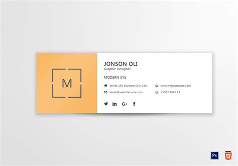 Modern Email Signature Templates