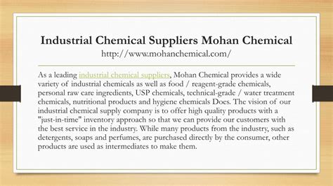 Mohan Chemicals