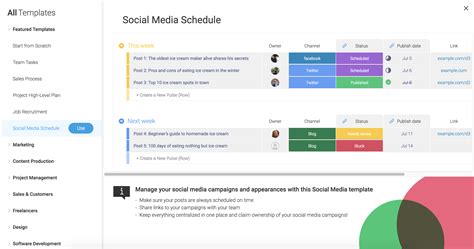 Monday Com Templates