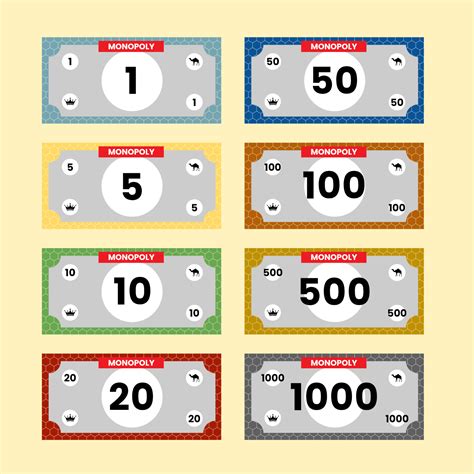 Money Template Monopoly