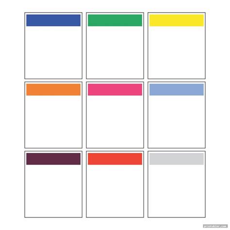 Monopoly Game Card Template
