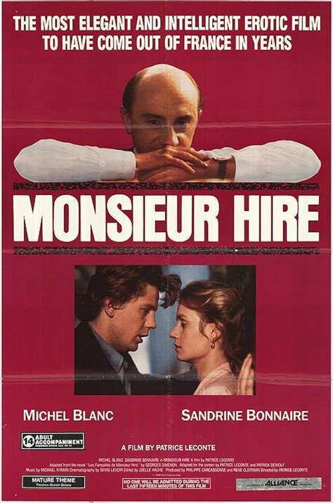 Monsieur Hire (1989) film online,Patrice Leconte,Michel Blanc,Sandrine Bonnaire,Luc Thuillier,André Wilms