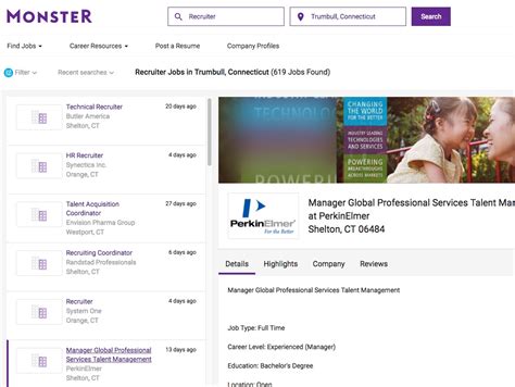 Monster Career Search