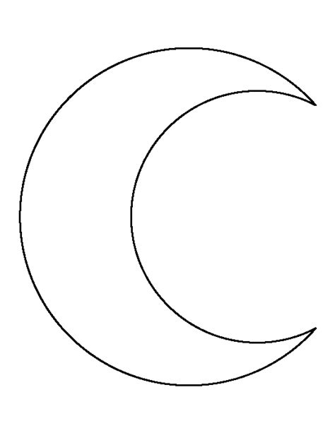 Moon Crescent Template
