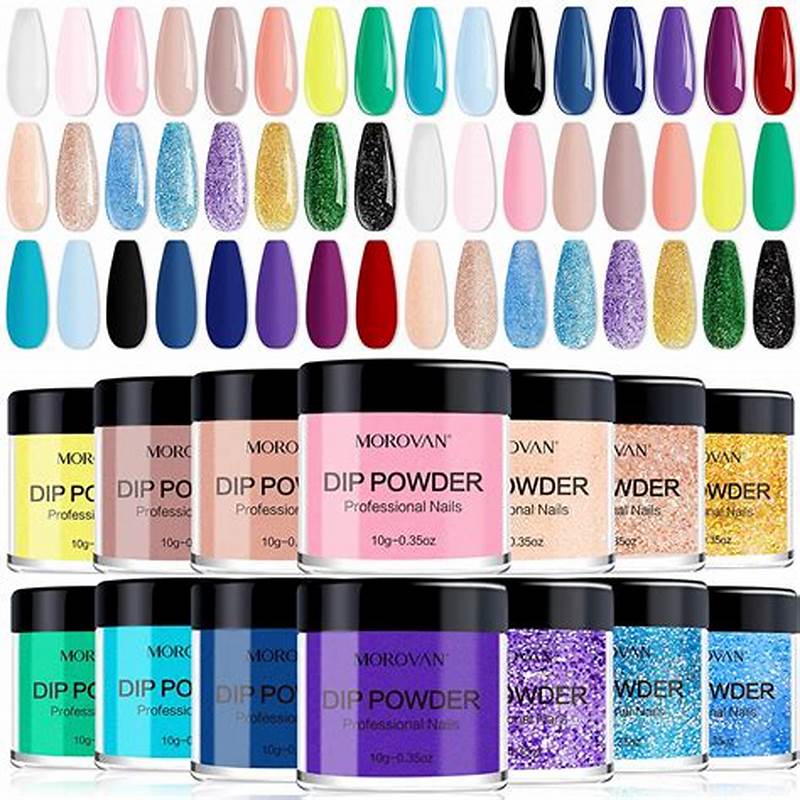 Morovan Dip Powder Color Chart With Numbers