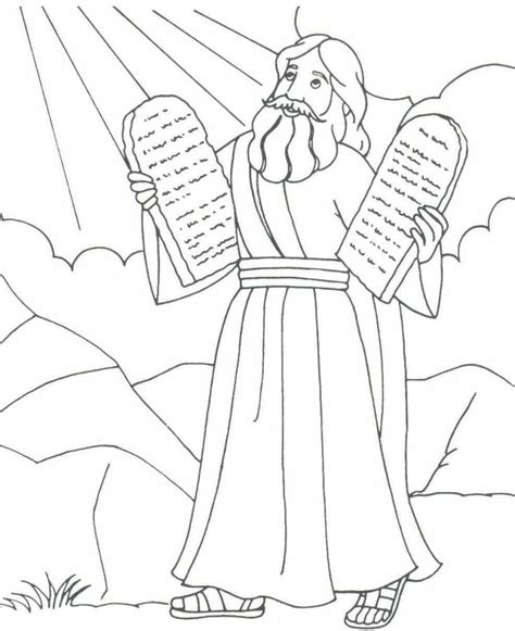 Moses Printable Coloring Pages