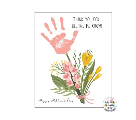 Mothers Day Handprint Printable