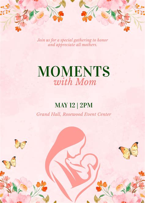 Mothers Day Invitation Template