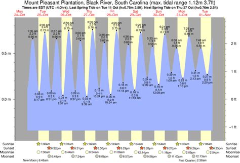 Mount Pleasant Tide Chart