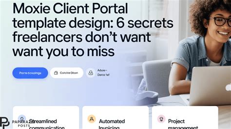 Moxie Client Portal Template Design