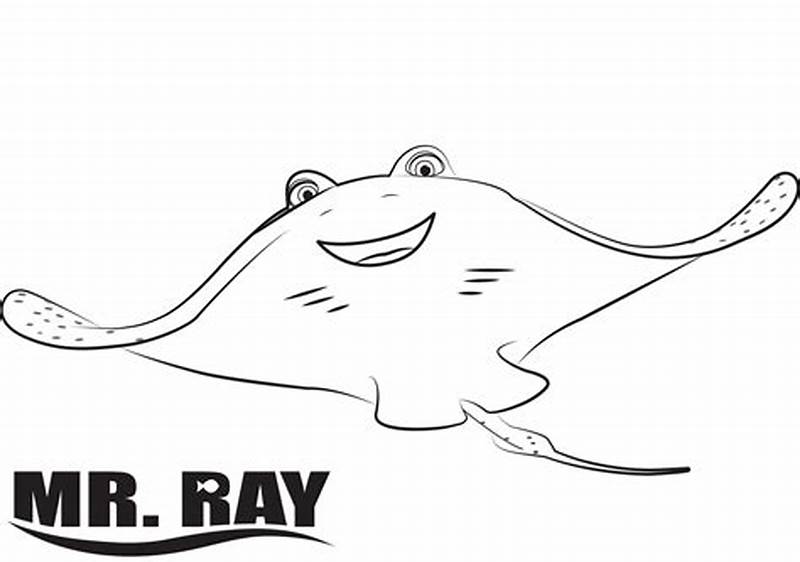 Mr  Ray Finding Nemo Coloring Pages