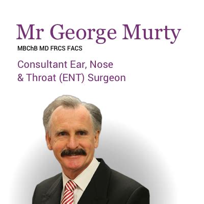 Mr George Murty ENT Surgeon