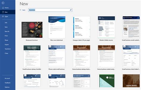 Ms Word Create Template