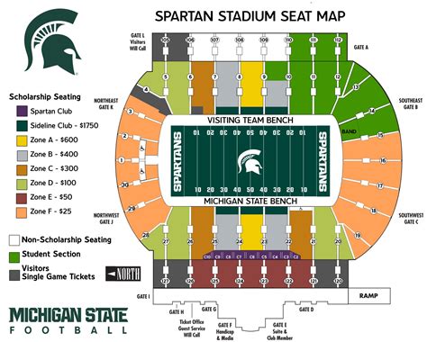 Msu Football Stadium Seating Chart