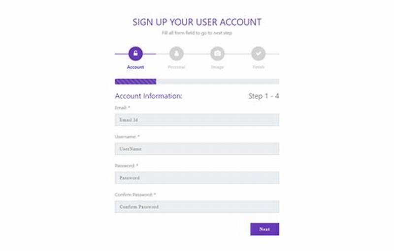 Multi Step Form Design Template