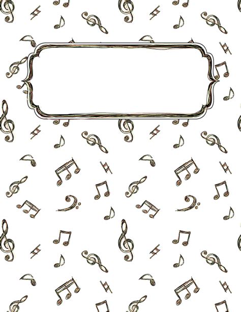 Music Binder Cover Printable Free
