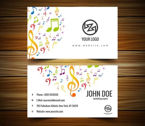 Music Business Card Template