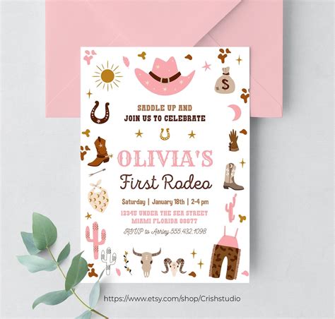 My First Rodeo Invitation Template