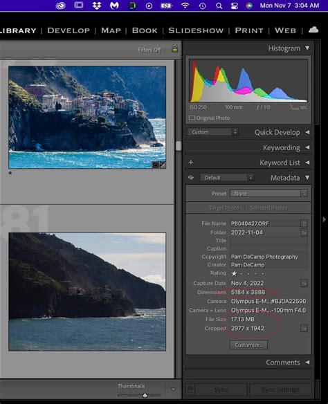 My Lightroom Catalog File Size Has Changed Size