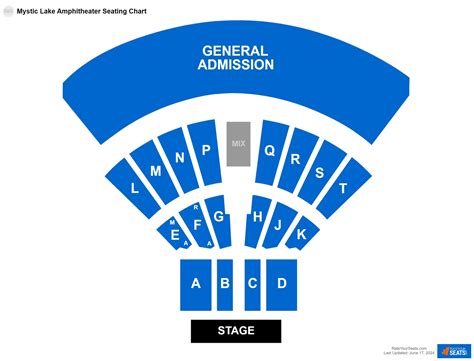 Mystic Lake Amphitheater Seating Chart