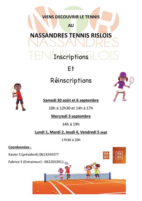 NASSANDRES TENNIS RISLOIS à NASSANDRES