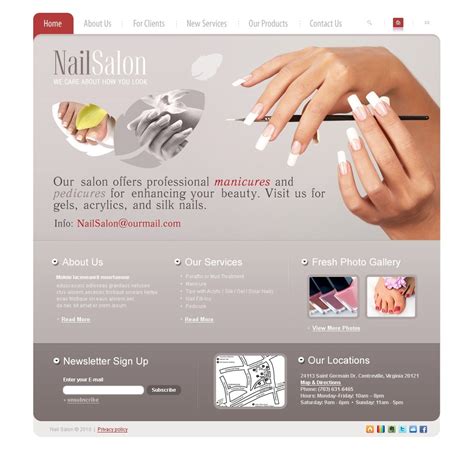 Nail Tech Website Template