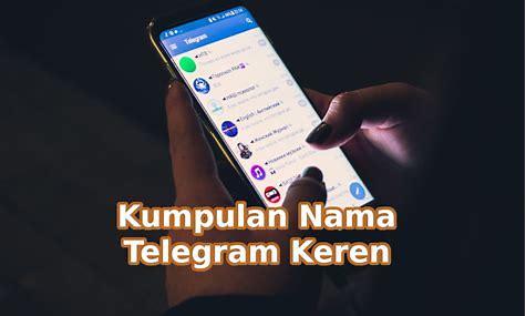 Nama Grup Telegram dengan Puisi Pendek