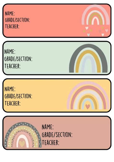 Name And Section Template