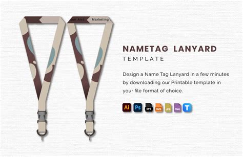 Name Tag Template For Lanyard