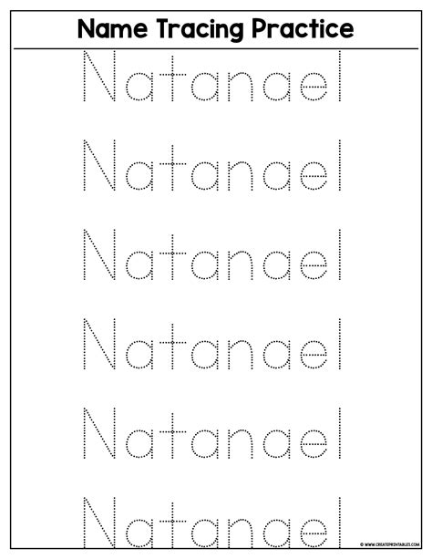 Name Tracing Free Printable