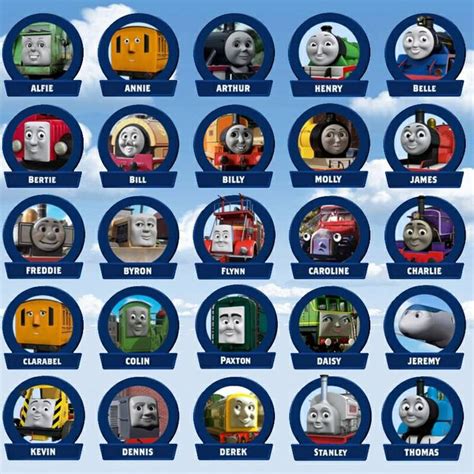 Names Printable Thomas The Train Characters