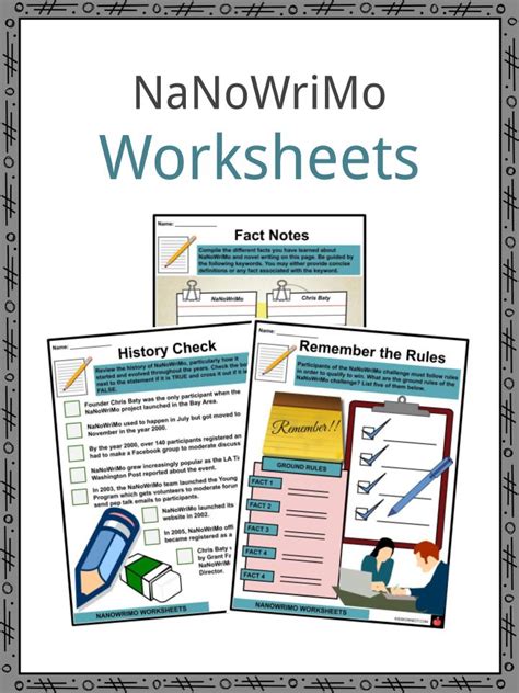 Nanowrimo Printables