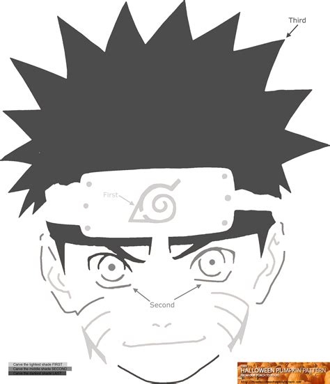 Naruto Pumpkin Template