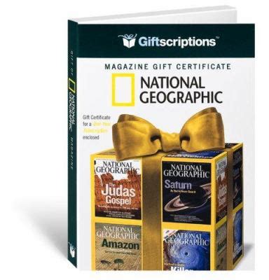 Geographic Magazine Gift