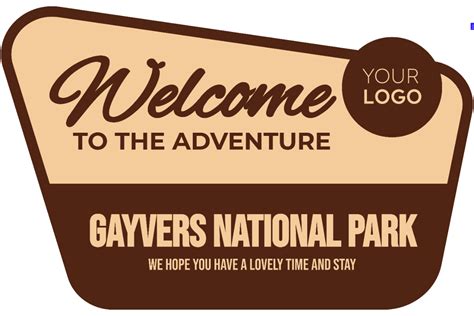 National Park Sign Template Free