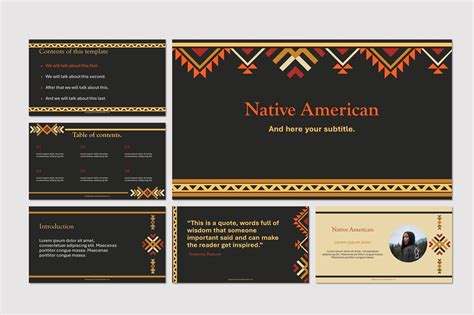 Native American Slide Template